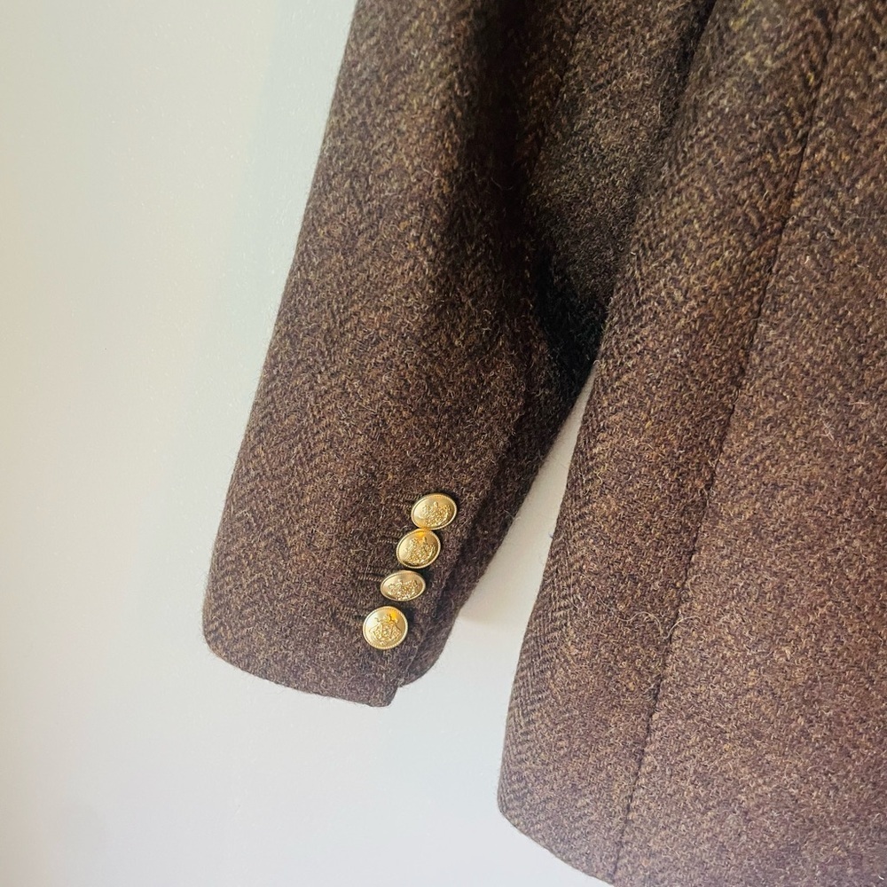 J. Crew Bristol Blazer Chocolate Herringbone NWT - Picture 10 of 12